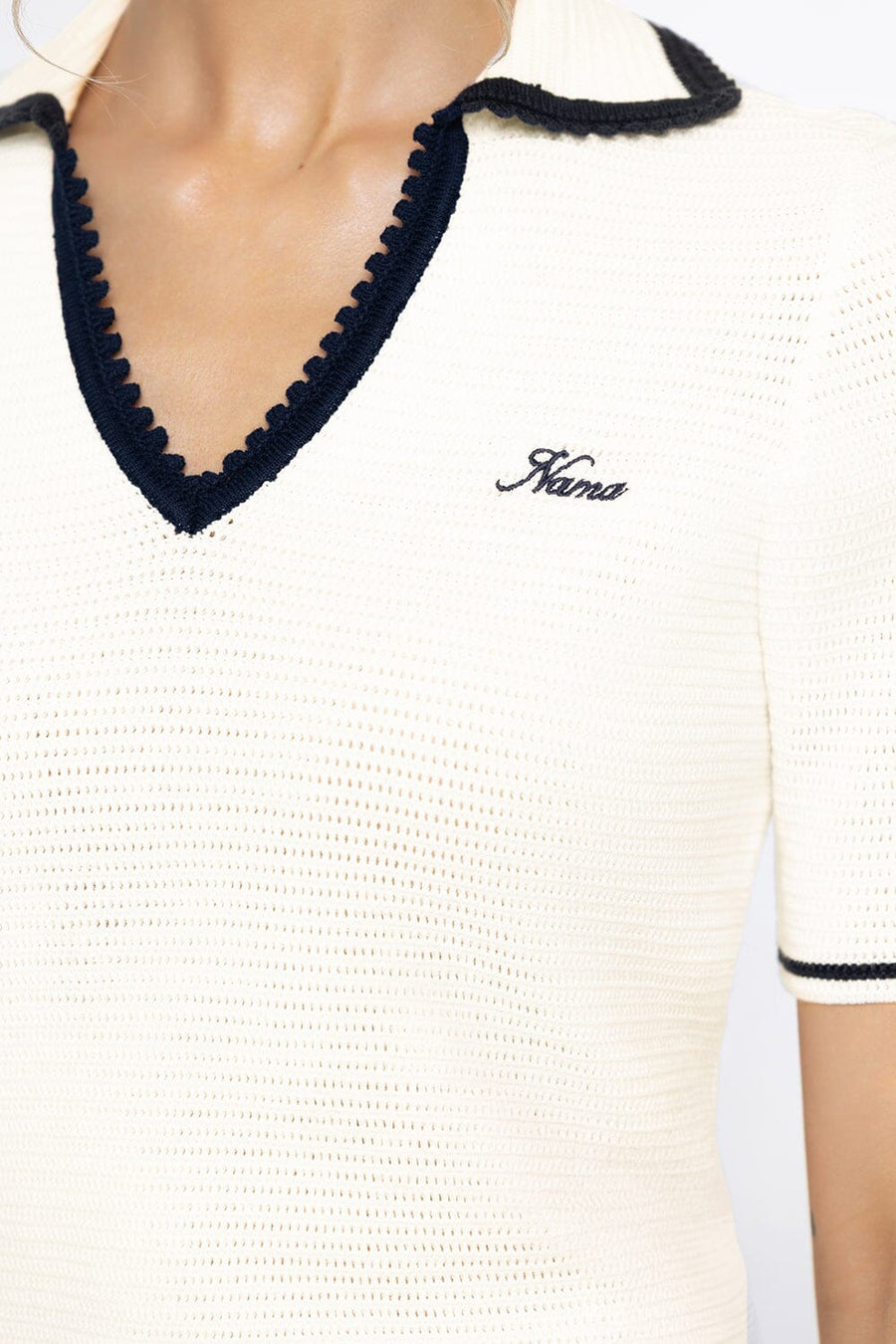 Crochet Polo Shirt