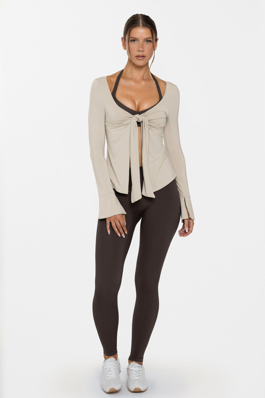 Body Bamboo™ Tie Front Long Sleeve