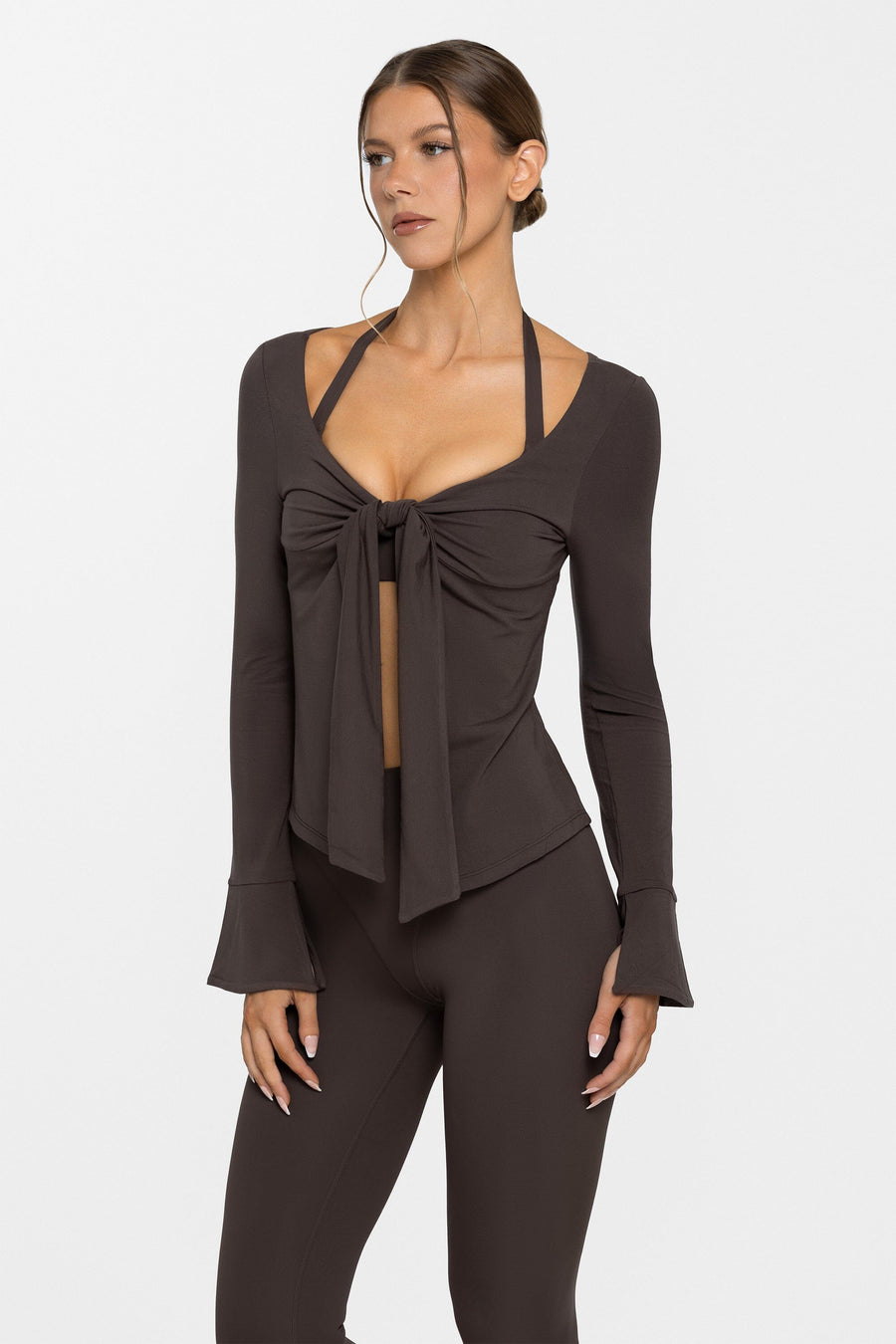 Body Bamboo™ Tie Front Long Sleeve