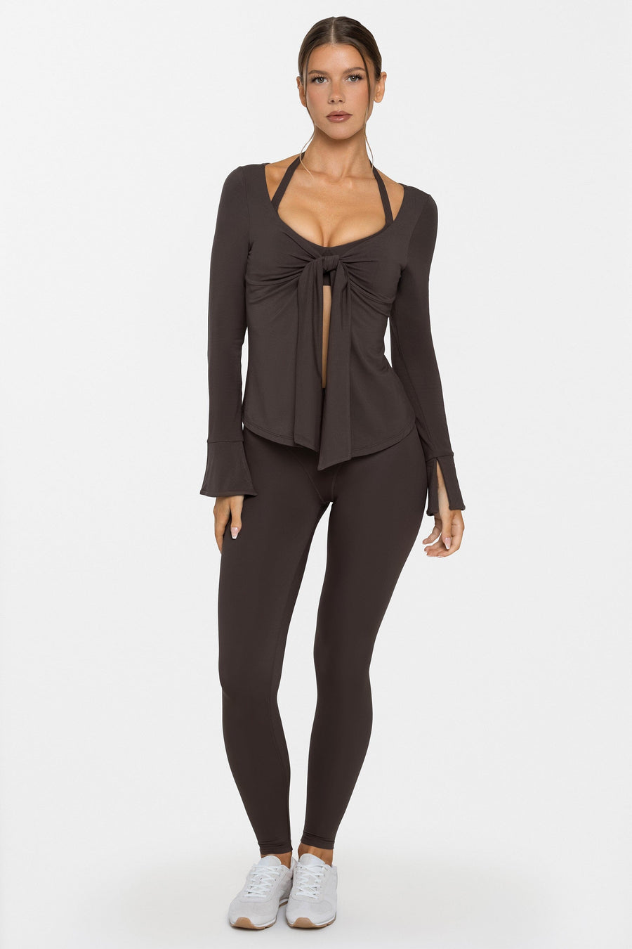 Body Bamboo™ Tie Front Long Sleeve