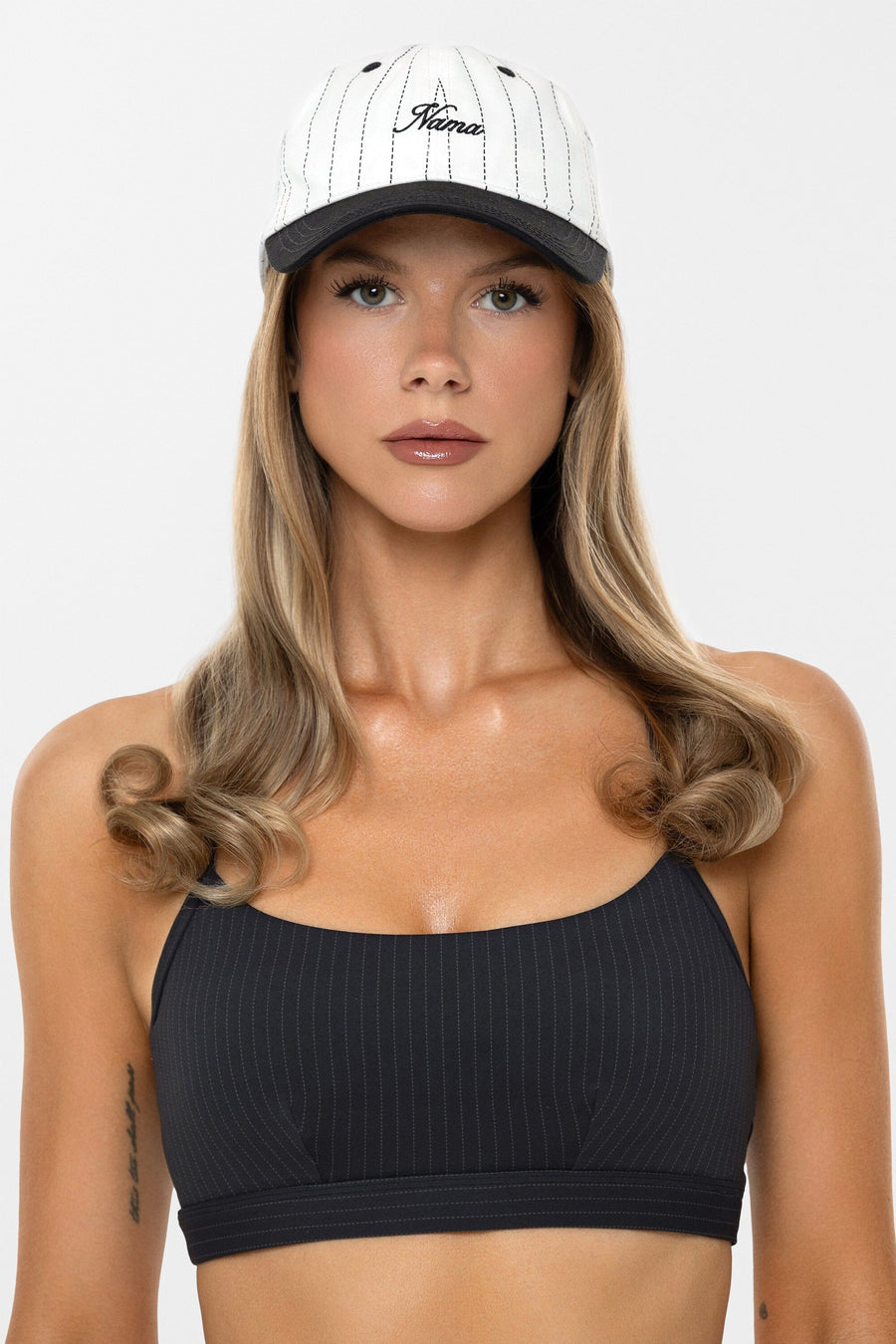 Pinstripe Snapback Hat