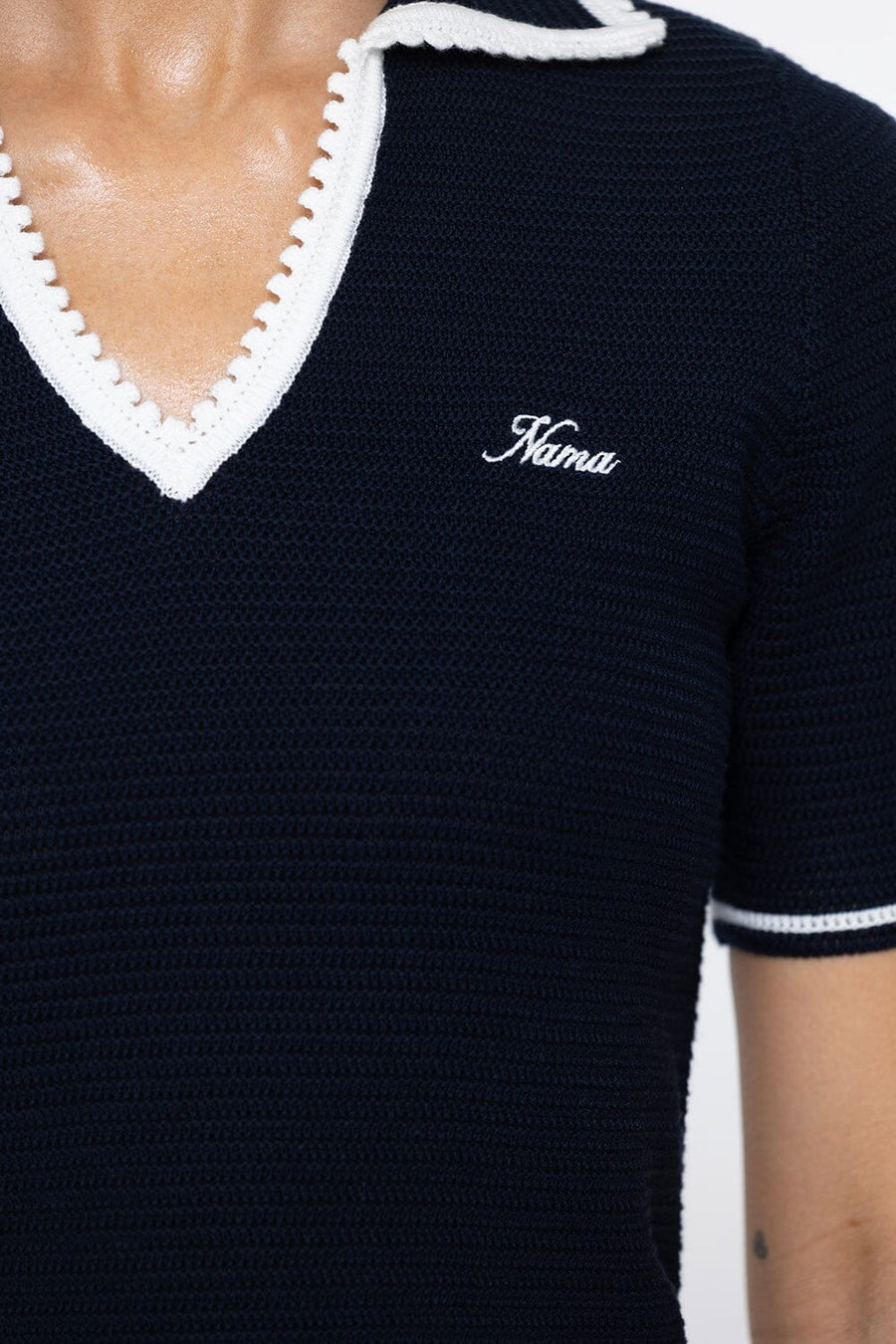 Crochet Polo Shirt