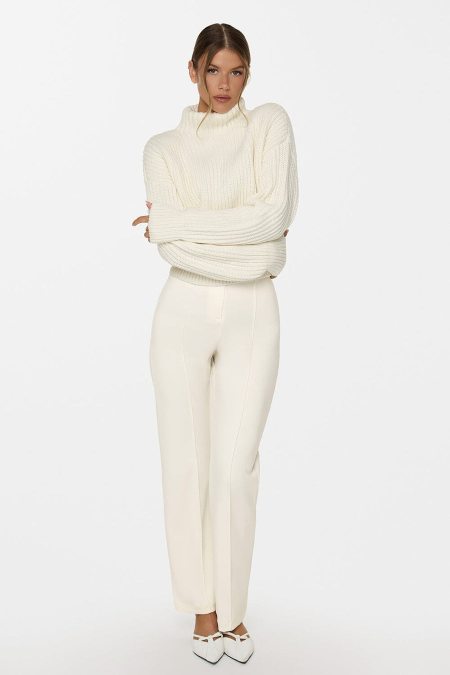 Mock Knit Sweater