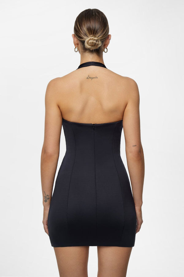 knee length dresses for ladies Scuba™ Plunge Mini Dress