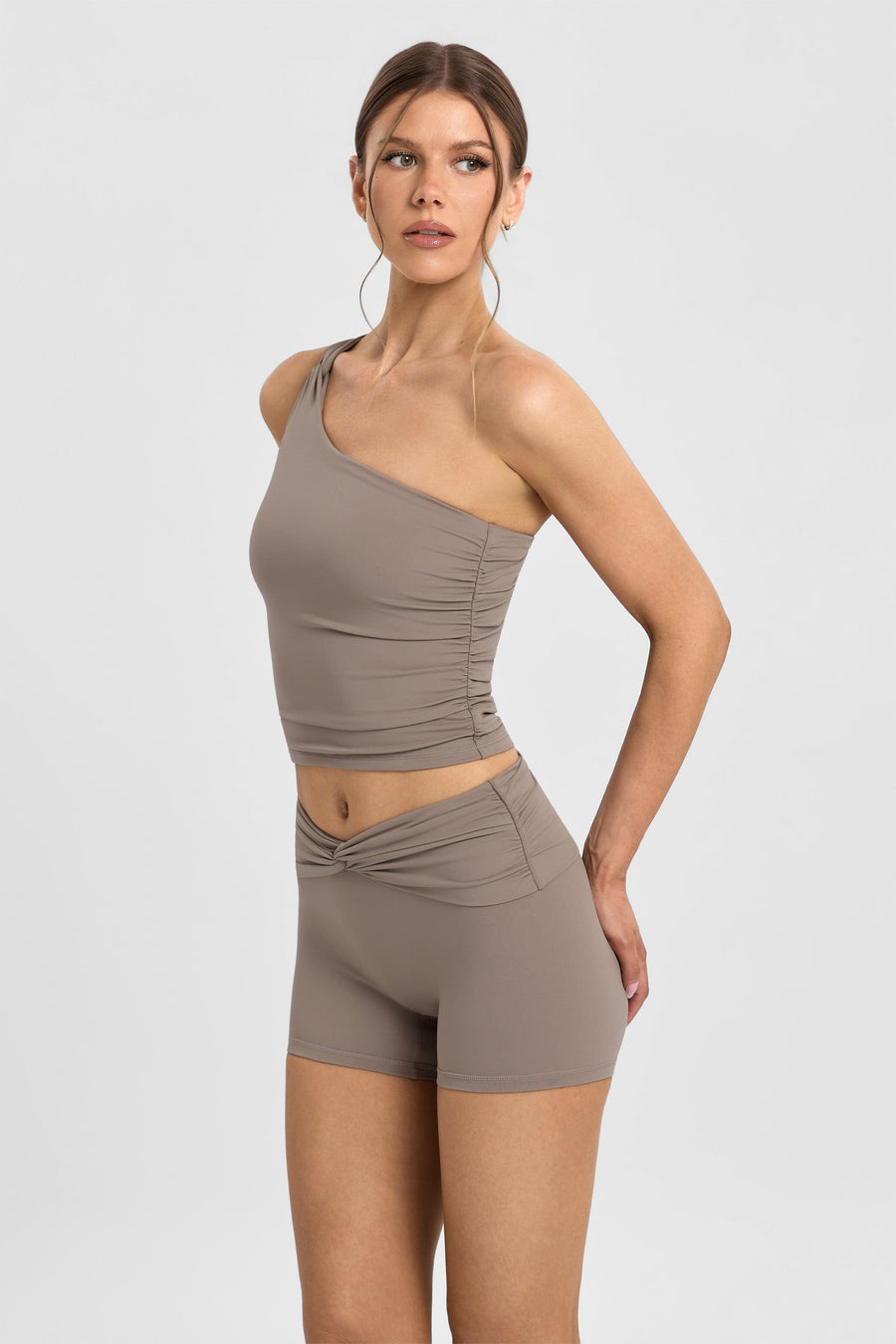 Body Butter™ Twist One Shoulder Tank