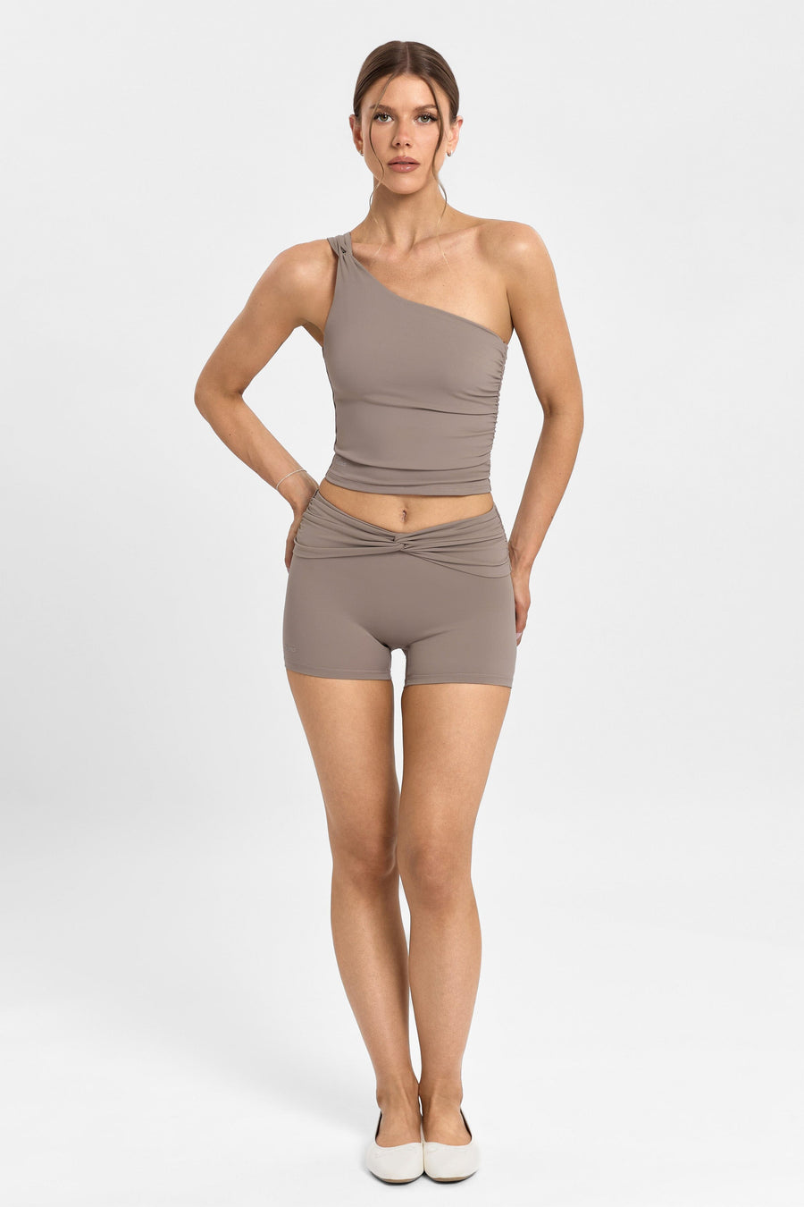 Body Butter™ Twist One Shoulder Tank