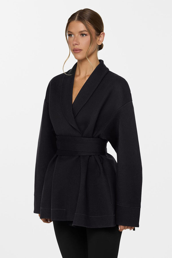 Name. SHAGGY WOOL WRAP COAT コート The Wrap Coat - NAMA
