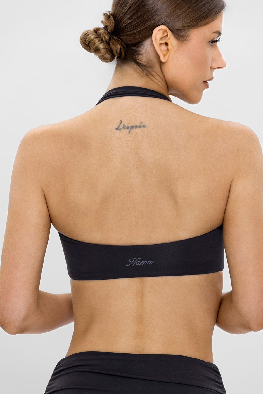 Body Butter™ Twist Halter Bra in Black