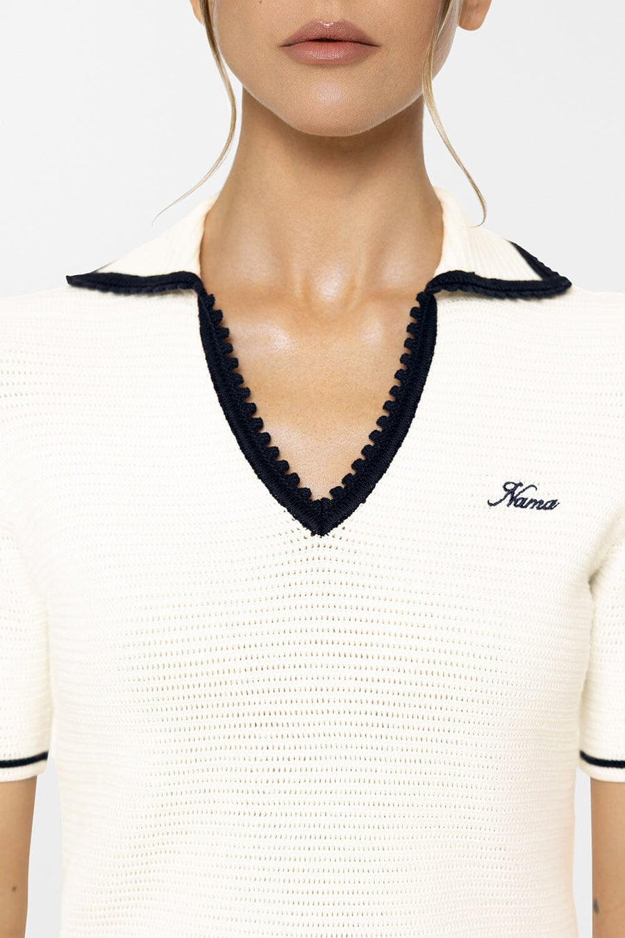 Crochet Polo Shirt