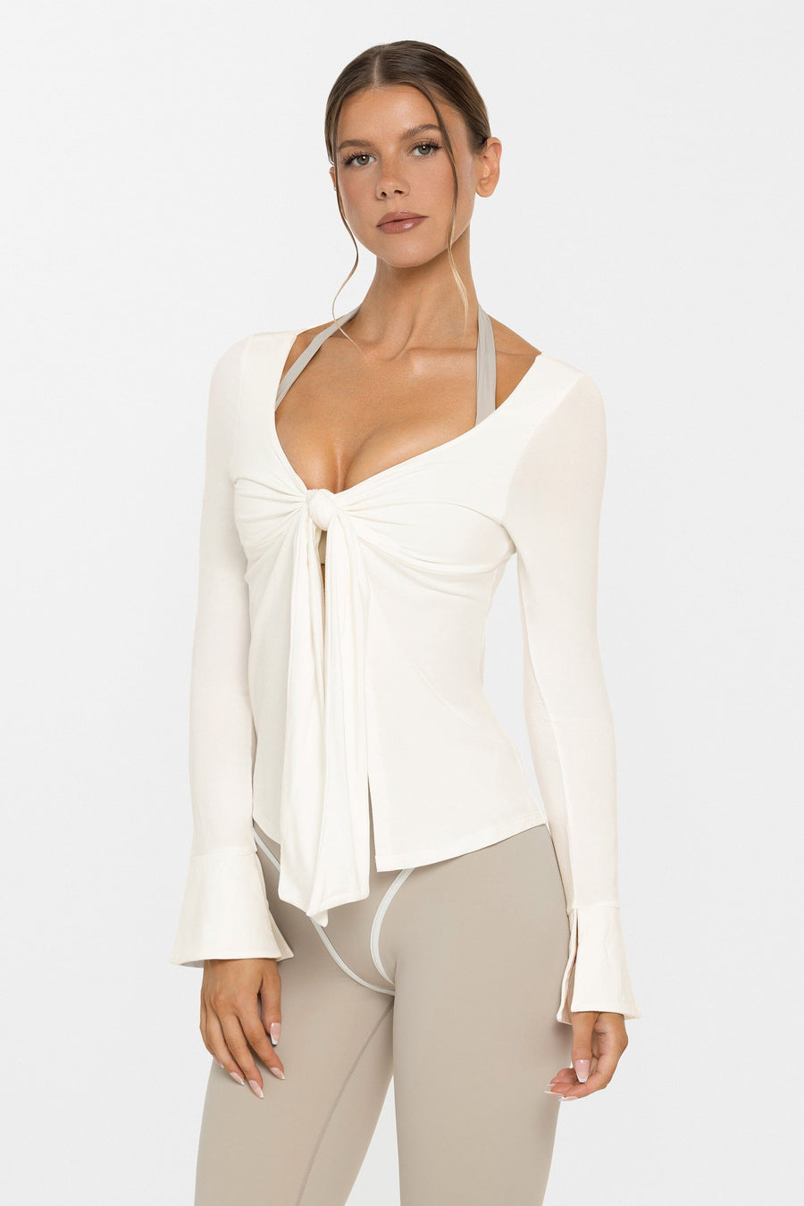 Body Bamboo™ Tie Front Long Sleeve