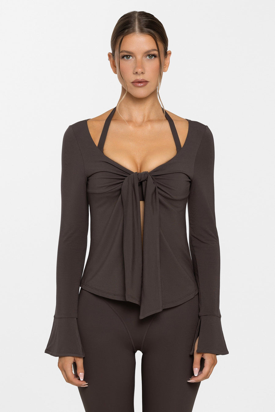 Body Bamboo™ Tie Front Long Sleeve