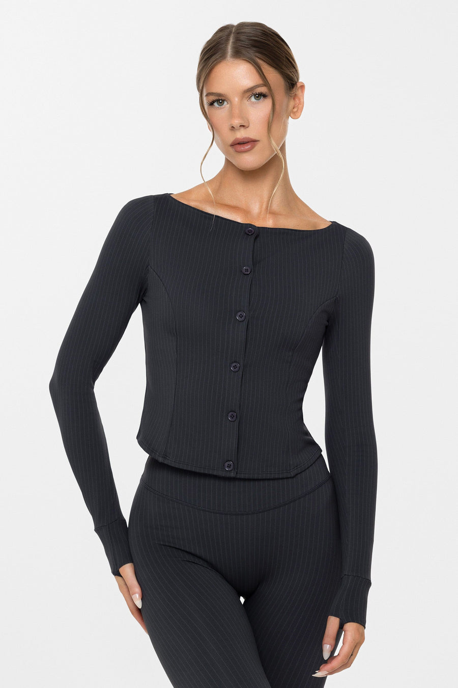 Body Soft™ Boatneck Cardigan