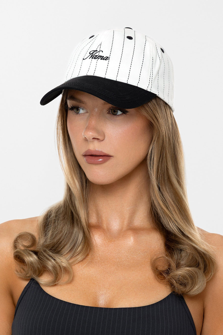 Pinstripe Snapback Hat