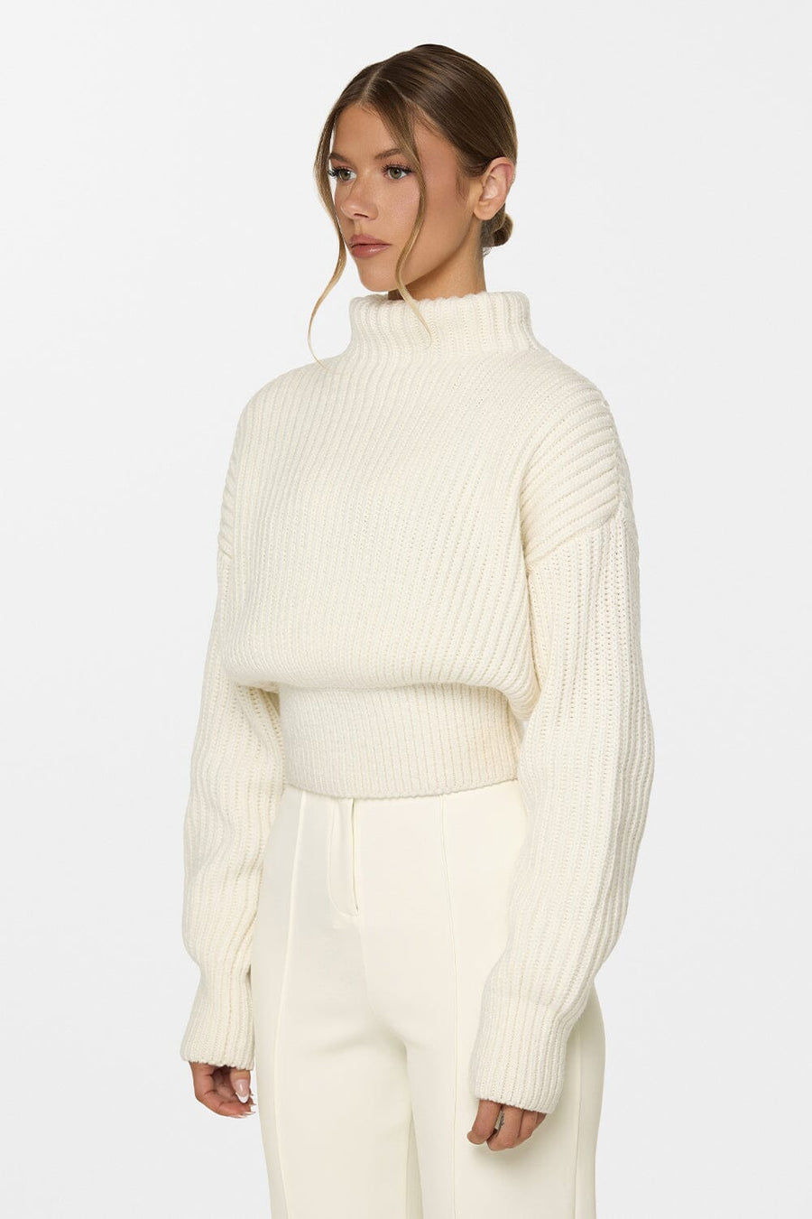 Mock Knit Sweater