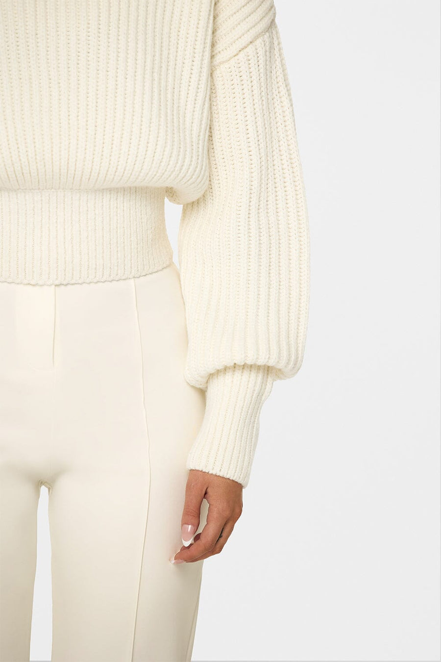 Mock Knit Sweater