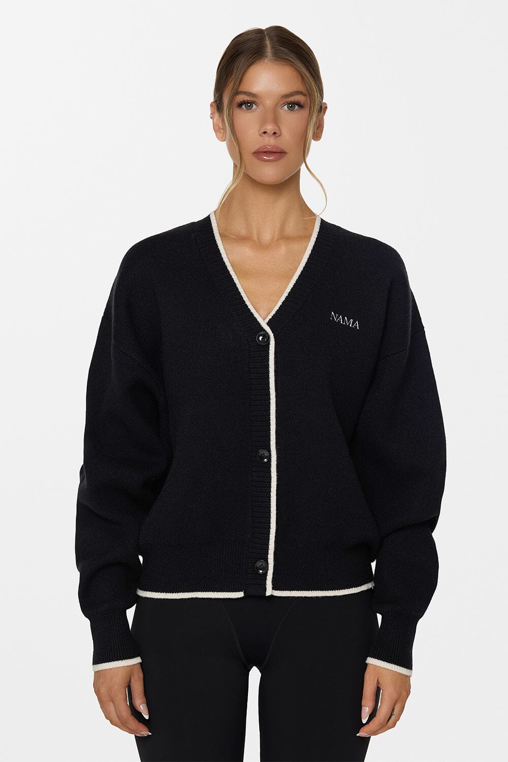 label keyneck tops(unisex)/black | KNUTH MARF