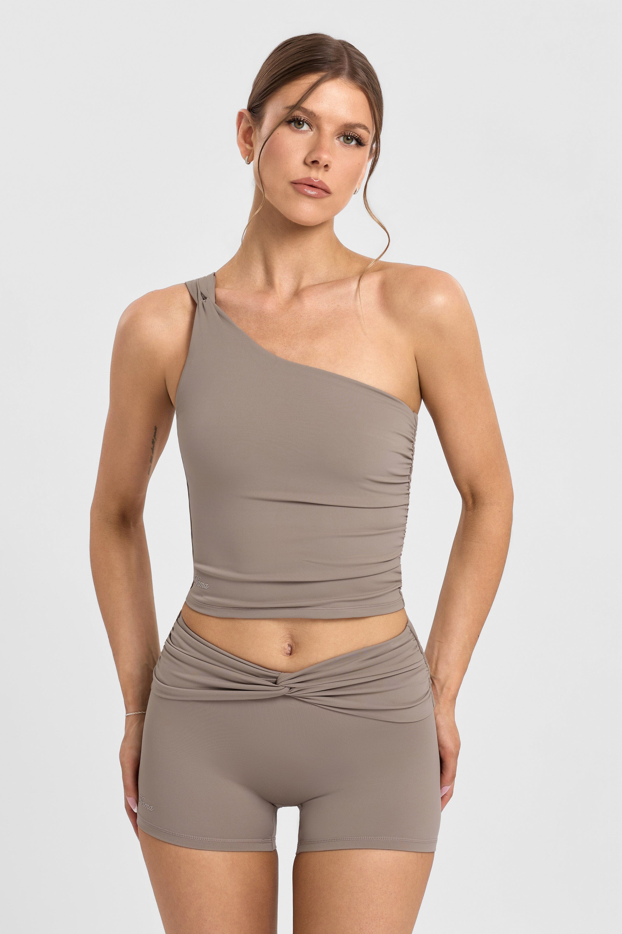 Body Butter™ Twist One Shoulder Tank