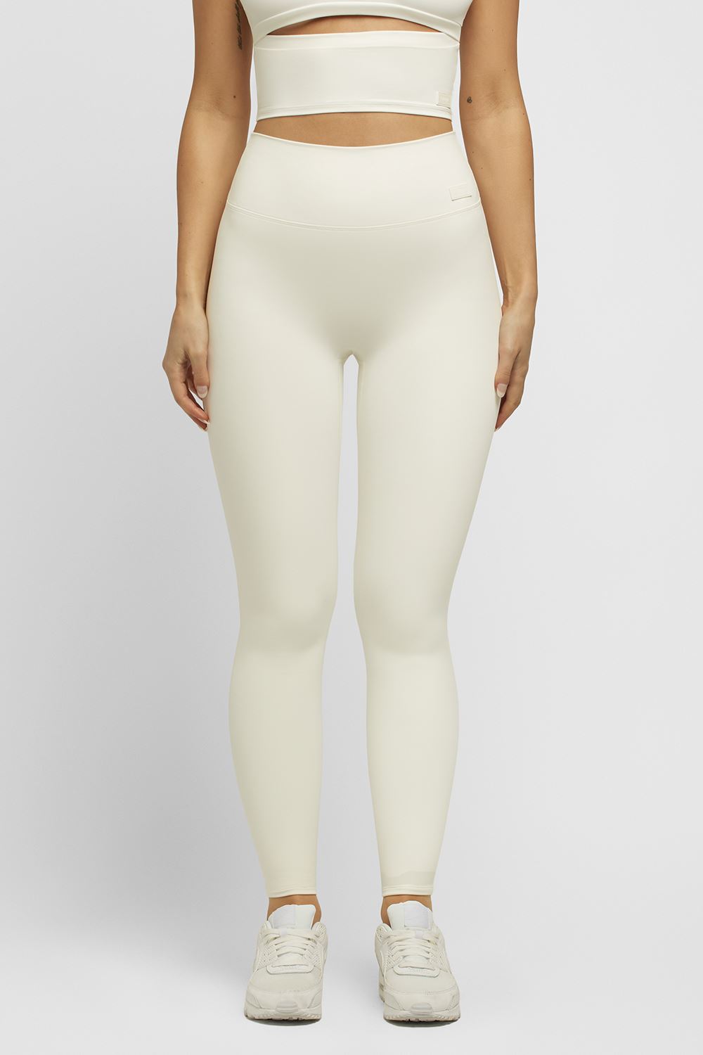 High Waist Seamless Ribbed Leggings In Cream – New Mode Boutique
