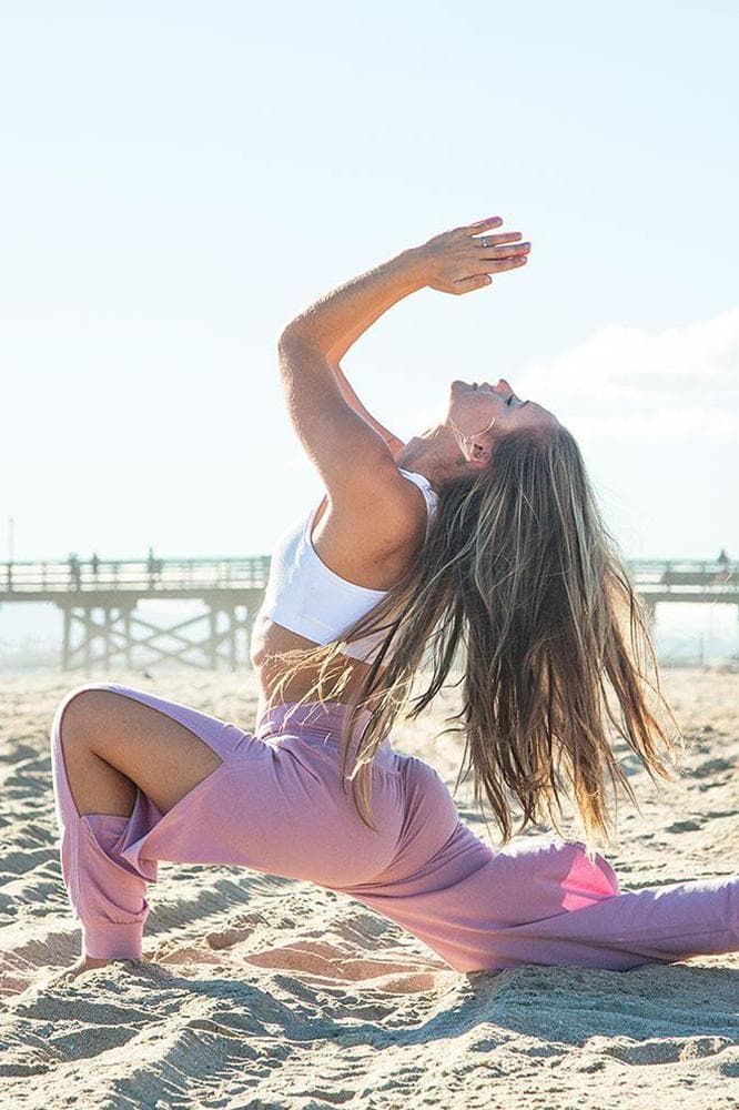 Namastetics Women's Open Slit Yoga Pants, Wander Pant